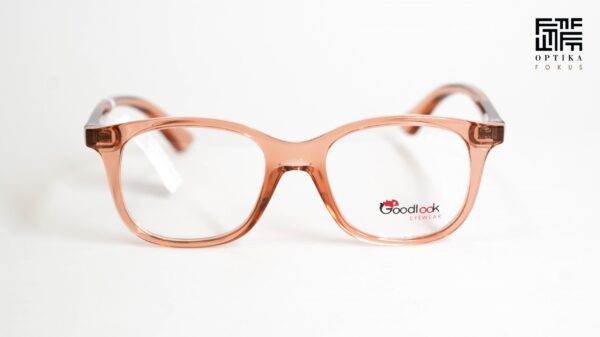 Dečije ženske dioptrijske naočare Goodlook GL1029 C18 plastične prozirno roze