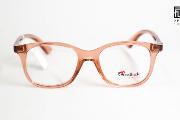 Dečije ženske dioptrijske naočare Goodlook GL1029 C18 plastične prozirno roze