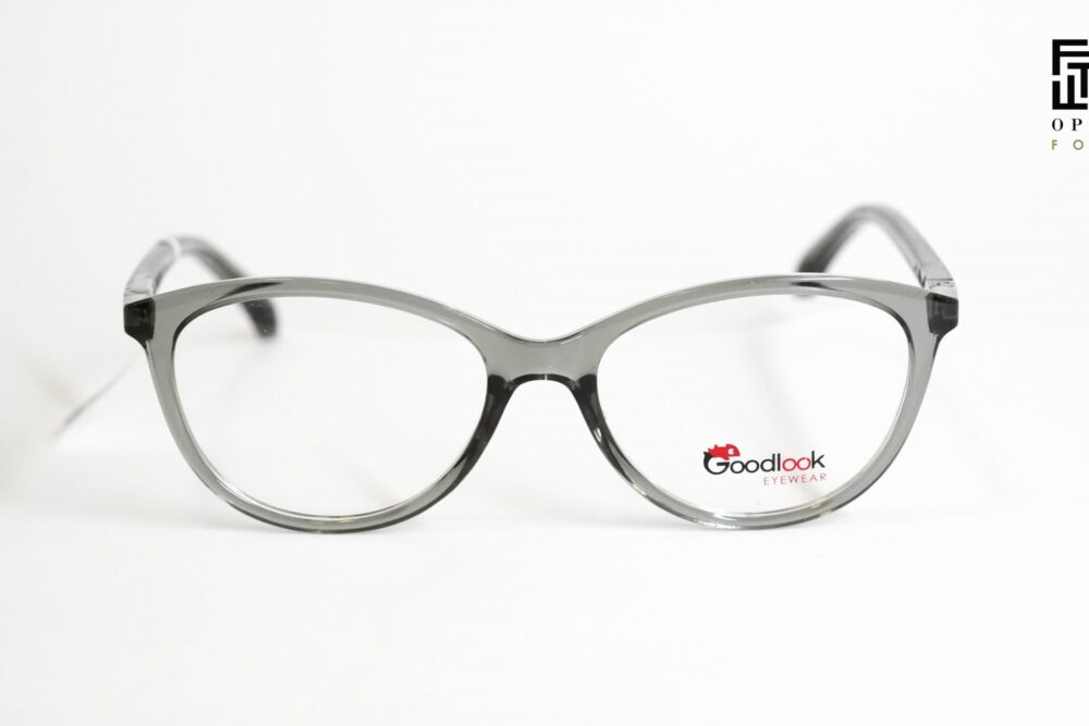 Dečije ženske dioptrijske naočare Goodlook GL1015 C2 plastične sive