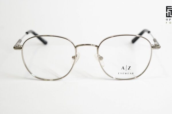 Ženske dioptrijske naočare A-Z Chic 5193A metalne srebrne detalji na ručicama