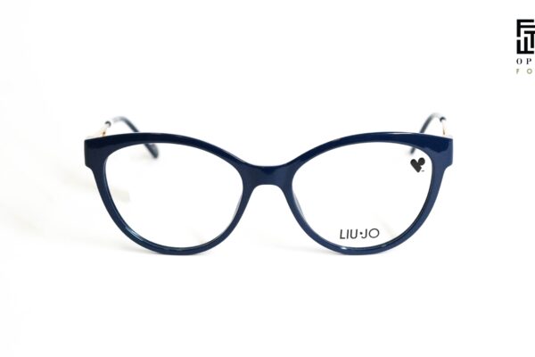 Ženske dioptrijske naočare Liu Jo LJ2762R 400 plastične teget dizajniranske ručice swarovski