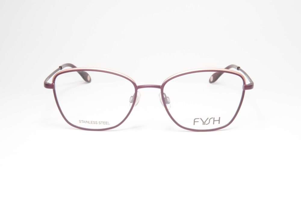 Fysh 3649 M206 – prednji prikaz Ženske dioptrijske naočare Fysh 3649 M206 Aubergine Rose