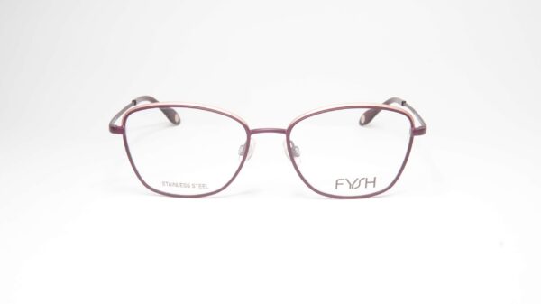 Fysh 3649 M206 – prednji prikaz Ženske dioptrijske naočare Fysh 3649 M206 Aubergine Rose