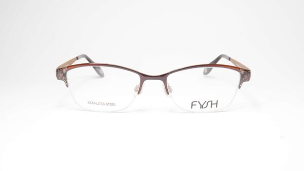 Ženske dioptrijske naočare Fysh 3626 S102 Brown Tiger