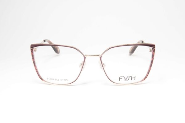 Ženske dioptrijske naočare Fysh 3651 S202 Brown Pearl Gold